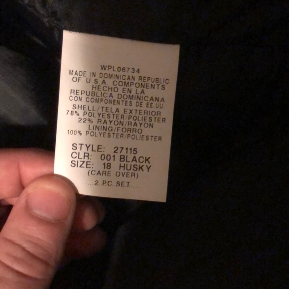 Metro Concepts Black Suit Jacket Size 18 - Picture 5 of 7